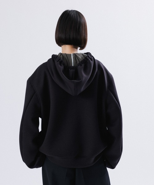 M TO R パーカー BIG EYELET STUCK HOODIE レディース メンズ