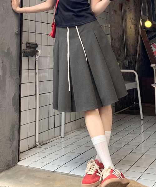 HALEY PESCA スカート HALEY PESCA/ダブルウエスト プリーツミディアム