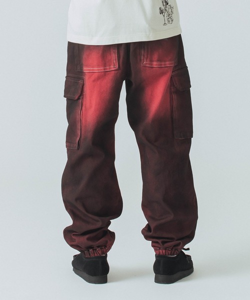 カーゴパンツ XLARGE カーゴパンツ SPRAY PRINTED CARGO PANTS メンズ