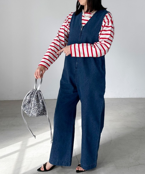 ドゥ アルシーヴ（Doux archives）/デニムサロペット DOUX ARCHIVES（ドゥアルシーヴ） サロペット オーバーオール デニム