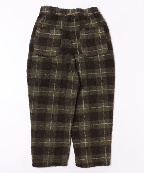 【18％OFF】 Revo. パンツ チェック 総柄 ジャガード ボアフリース イージー パンツ