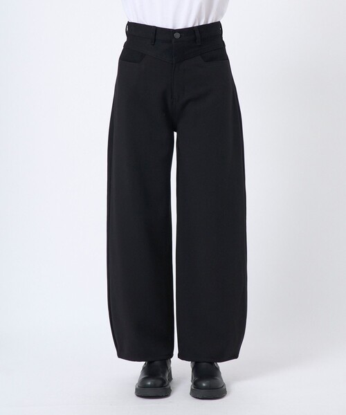 FEMMENT パンツ 「FEMMENT/ファモン」別注 stretch barrel leg pants 