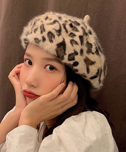 Nambre nine NIEDIECK VELVET ヒョウ柄 ベレー帽 e-zoo ユキンコベレー – 林八百吉商店