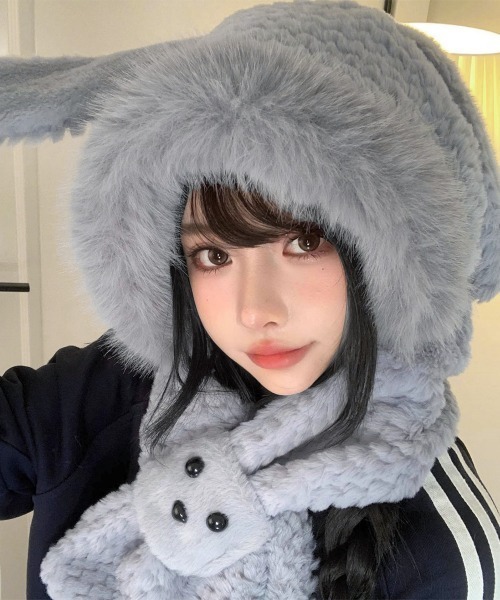 miniministore（ミニミニストア） ニット帽 ニットキャップ マフラー