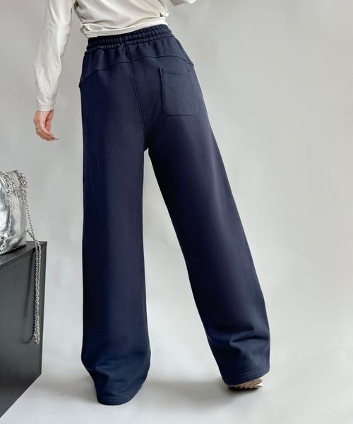 aimoha スウェットパンツ ジャージ 裏起毛ワイドレッグ