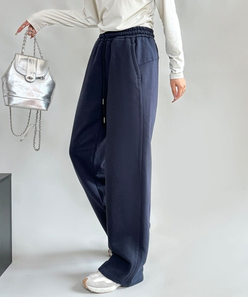aimoha スウェットパンツ ジャージ 裏起毛ワイドレッグ