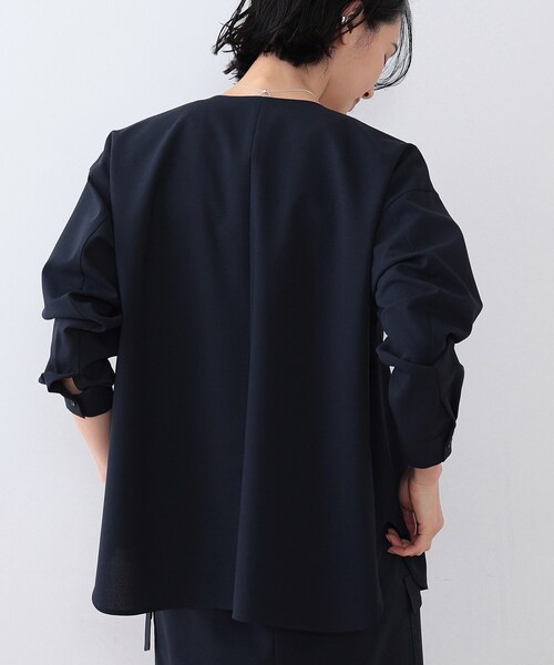 最高の INDIVI ブラウス 春SALE！「洗える／SETUP可能」ダブル シャツ その他