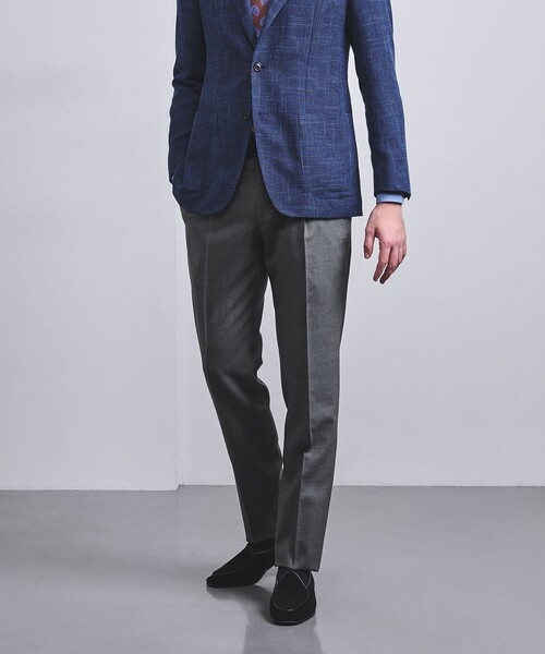 UNITED ARROWS スラックス トロピカル テーパード 1プリーツ