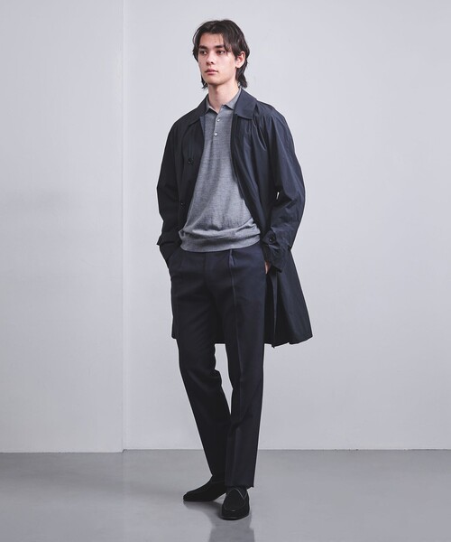 ユナイテッドアローズ フランネル 1プリーツ テーパードパンツ スラックス フランネル ノープリーツ テーパード スラックス COMFORT EASYー