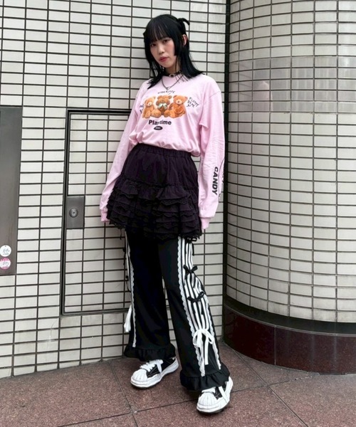 完売！RIBBON RIBBON JERSEY PANTS Candy Stripper パンツ RIBBON JERSEY レディース : ZOZOTOWN
