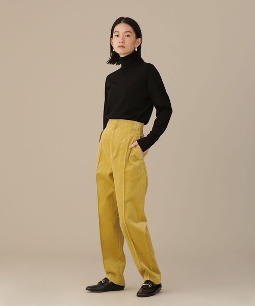 「NANO universe」 コーデュロイパンツ II イエロー レディース_画像6