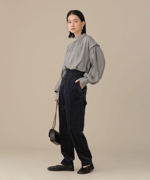 「NANO universe」 コーデュロイパンツ II イエロー レディース_画像8