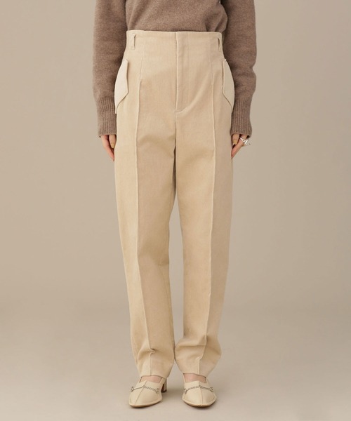 「NANO universe」 コーデュロイパンツ II イエロー レディース_画像9