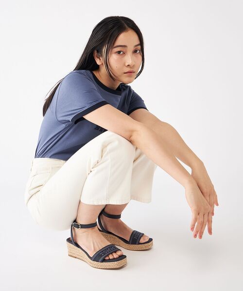 【特別セール品】 TOMMY HILFIGER サンダル トミーヒルフィガーミッドウェッジ 靴