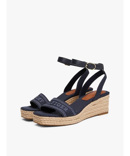 TOMMY HILFIGER サンダル トミーヒルフィガーミッドウェッジ