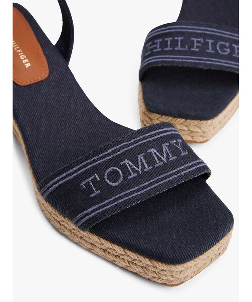 TOMMY HILFIGER サンダル トミーヒルフィガーミッドウェッジ