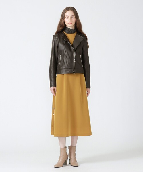 LOVELESS（ラブレス） レザーブルゾン 38 ダークブラウン レディース