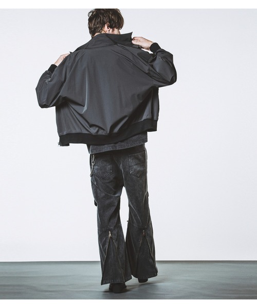 パンツ mmm7 NO ID. パンツ フラップZIPワイドパンツ メンズ : ZOZOTOWN