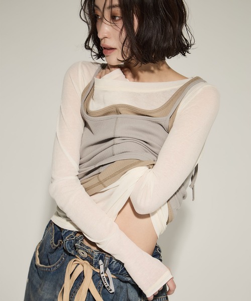 STUDIOUS tシャツ 「STUDIOUS/ステュディオス」3 Layered Jersey