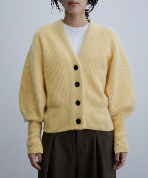 アダムエロペ　ニット　カーディガン　アイボリー ADAM ET ROPE'（アダムエロペ） ニットカーディガン FREE ホワイト