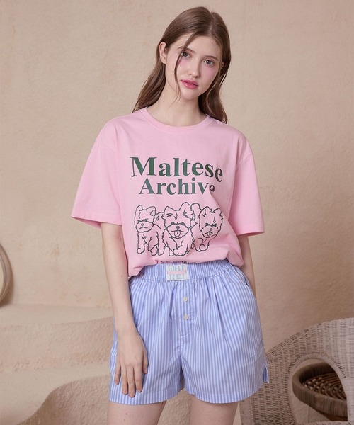 【WAIKEI】マルチーズアーカイブメッシュジャージ半袖T 2色 マルチーズアーカイブスウェットシャツ - WaiKei | 60% - アジア