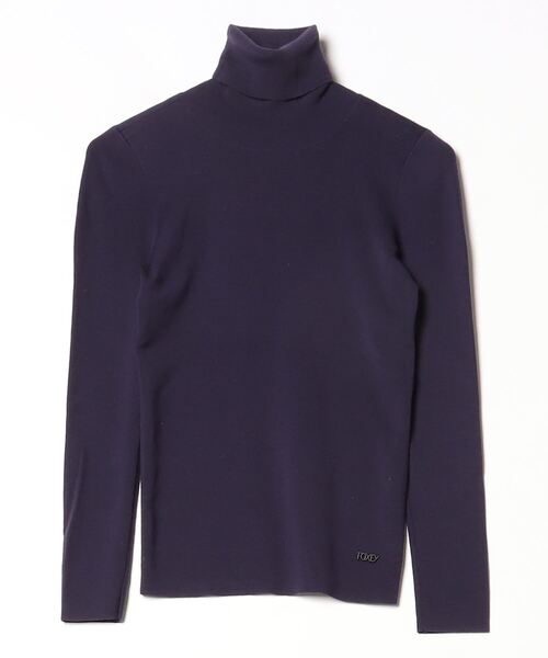 FOXEY NEW YORK 「FOXEY YORK」 ワンポイントタートルネックニット 38