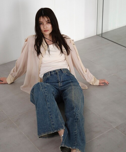 UNITED TOKYO（ユナイテッドトウキョウ） ブラウス シャツ ショルダー