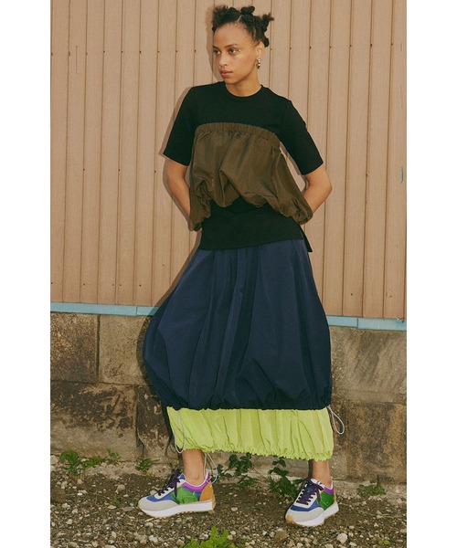 OMMO（オーエムエムオー） tシャツ BUSTIER DOCKING TOP レディース