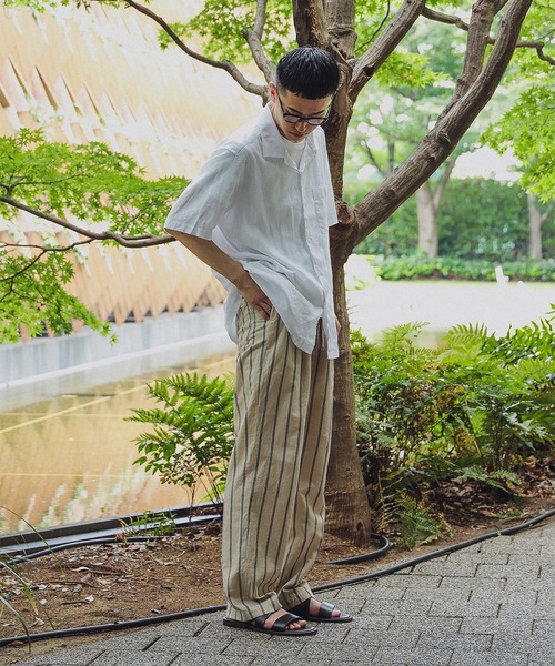 ESSENTIAL ベージュ サイドストライプ パンツ FOG] Fear Of God Essentials サイドストライプ スウェット