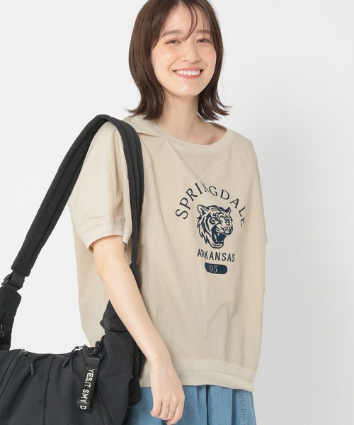 tシャツ トラックプルオーバー レディース studio CLIP tシャツ 半袖トラックプルオーバー レディース