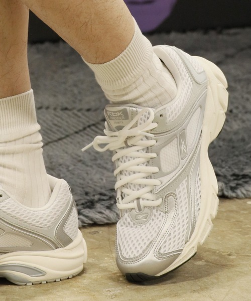 Burberry ホワイトメッシュスニーカー Reebok（リーボック） スニーカー PREMIER TRINITY メッシュスニーカー