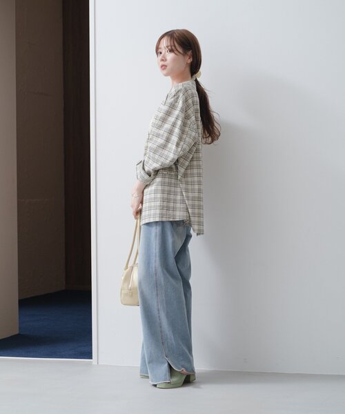 【ライオンマミー】【美品】IÉNA カラードチェックテーラードジャケット Kastane ジャケット テーラードジャケット チェックジャケット