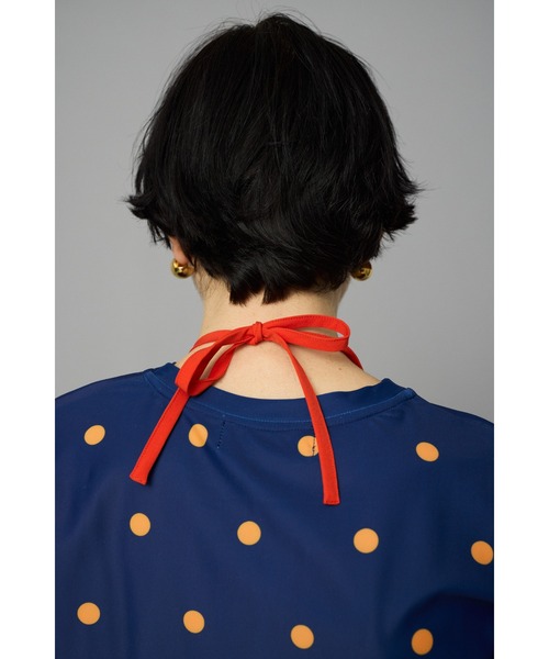 HeRIN.CYE へリンドットサイ　エプロンジャンパースカートナイロン HeRIN.CYEヘリンドットサイ エプロン風ナイロンスカート