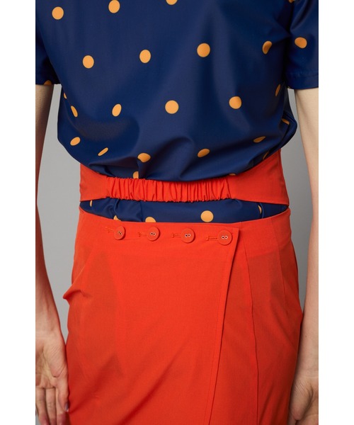 HeRIN.CYE へリンドットサイ　エプロンジャンパースカートナイロン セール】Balloon hem suspender pants バルーンヘムサスペンダー