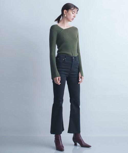 eL」 Vネックニット FREE ブラック レディース : ZOZOTOWN Yahoo!店