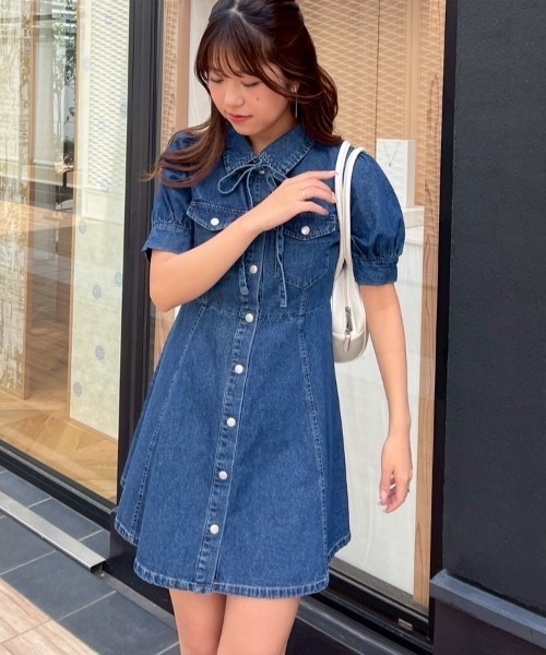 bonpoint デニムワンピース　8y bonpoint デニムワンピース 8y - メルカリ