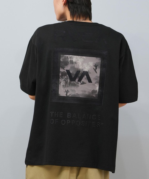 ユニセックス RVCAルーカ  ビッグシルエット バックプリンM RVCA（ルーカ） tシャツ 半袖Tシャツ ビックシルエット バックプリント