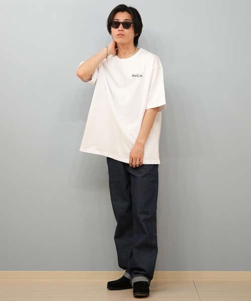 RVCA（ルーカ） tシャツ 半袖Tシャツ ビックシルエット バックプリント