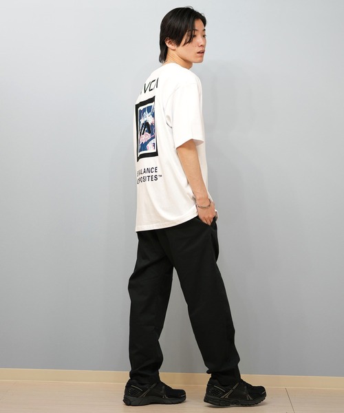 RVCA（ルーカ） tシャツ 半袖Tシャツ ビックシルエット バックプリント