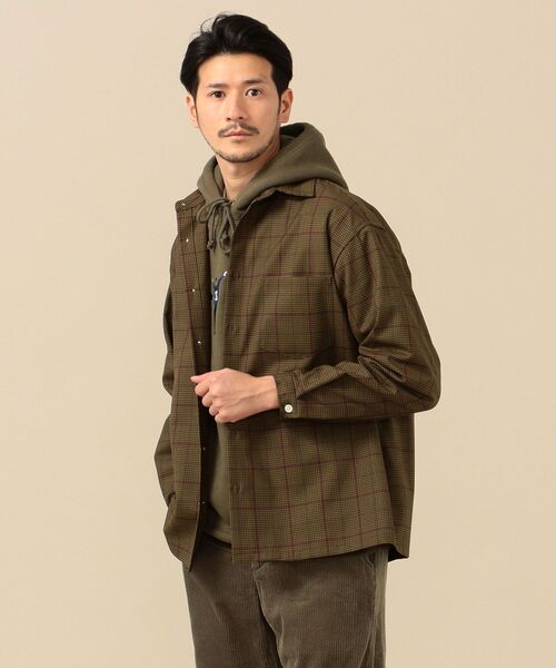 [SHIPS] рубашка с длинным рукавом SMALL Brown мужской 