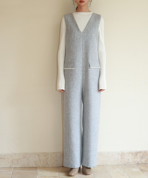 「SAISON DE PAPILLON」 オールインワン S ブラック レディース_画像8