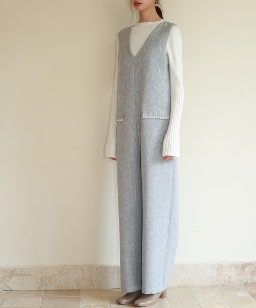 「SAISON DE PAPILLON」 オールインワン S ブラック レディース_画像9