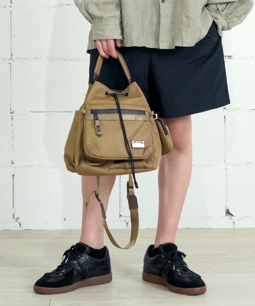 極美品　AS2OV ショルダー CORDURA DOBBY ロール 斜め掛け AS2OV (アッソブ) CORDURA DOBBY 305D DRAWSTRING SHOULDER