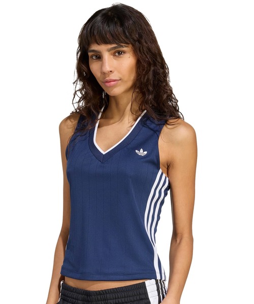 adidas タンクトップ ノースリーブ V-NECK / アディダス Vネック