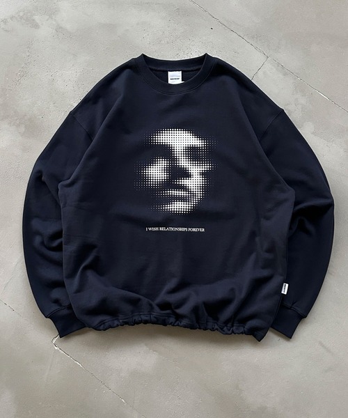 WISH FOR EVER スウェット ネイビー S WISH FOR EVER 「WISH EVER」 スウェットカットソー LARGE