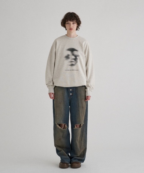 WISH FOR EVER スウェット ネイビー S WISH FOR EVER 「WISH EVER」 スウェットカットソー LARGE