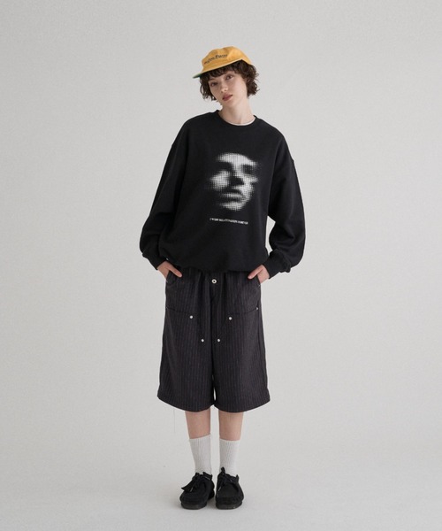 WISH FOR EVER スウェット ネイビー S WISH FOR EVER 「WISH EVER」 スウェットカットソー LARGE