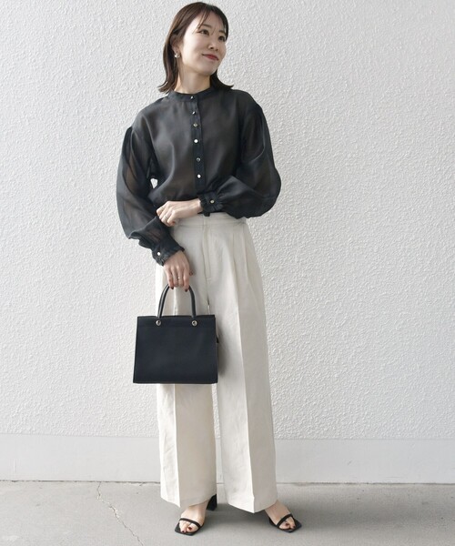 SHIPS any 「SHIPS any」 長袖ブラウス ONE SIZE ベージュ