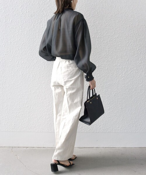 「SHIPS any」 長袖ブラウス ONE SIZE ベージュ レディース SHIPS any 「SHIPS any」 長袖ブラウス ONE SIZE ベージュ