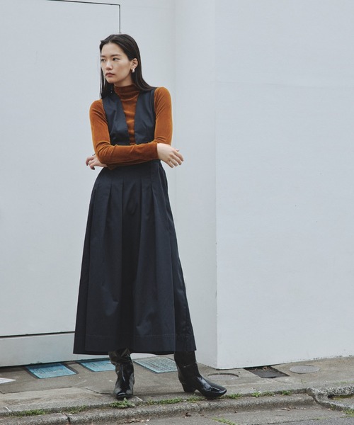 FLAYi.d ディッキーズコラボ　ジャンスカ　サロペット　スカート ディッキーズ Dickies 【Dickies / ディッキーズ】サスペンダー